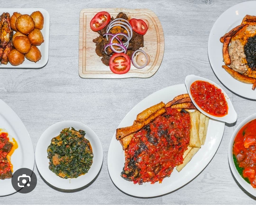 A spread of NaijaGrill dishes