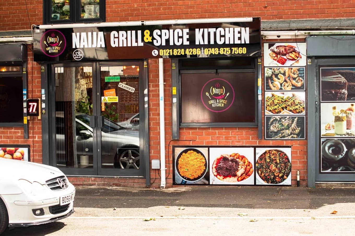 The NaijaGrill storefront on Rookery Road, Handsworth